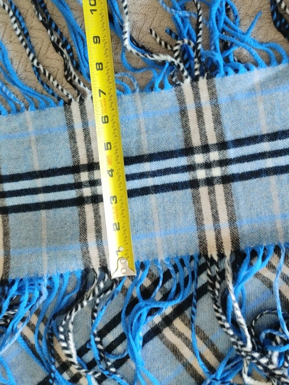 ✨💙Burberry Cashmere Scarf with Double Fringe💙✨ - Picture 15 of 16
